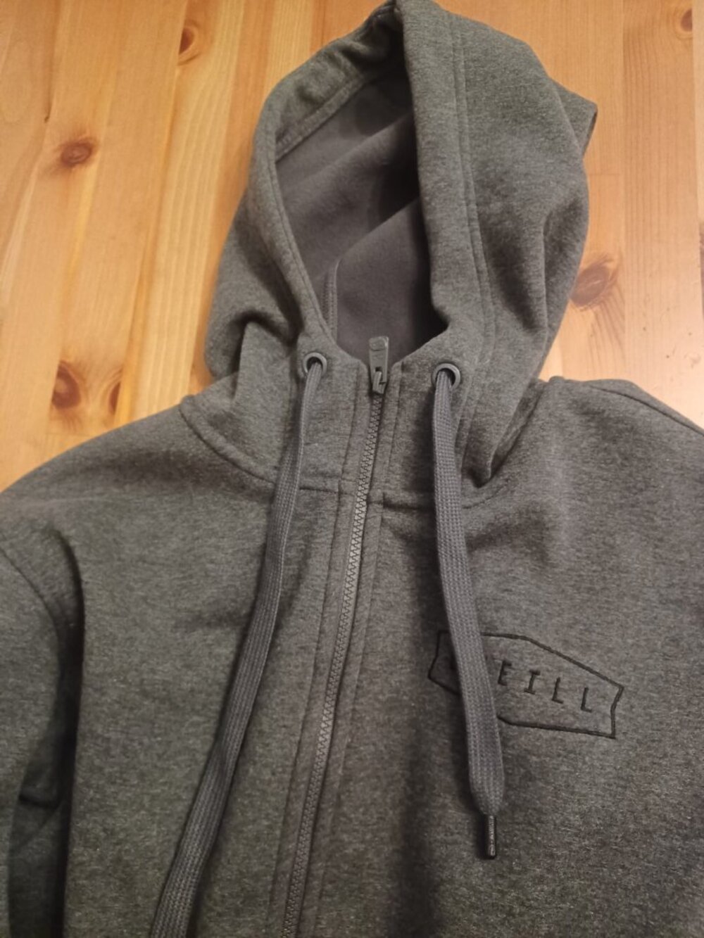 O'Neill Men's Charcoal Grey Heather Full Zip Hoodie Size Large - Picture 3 of 6